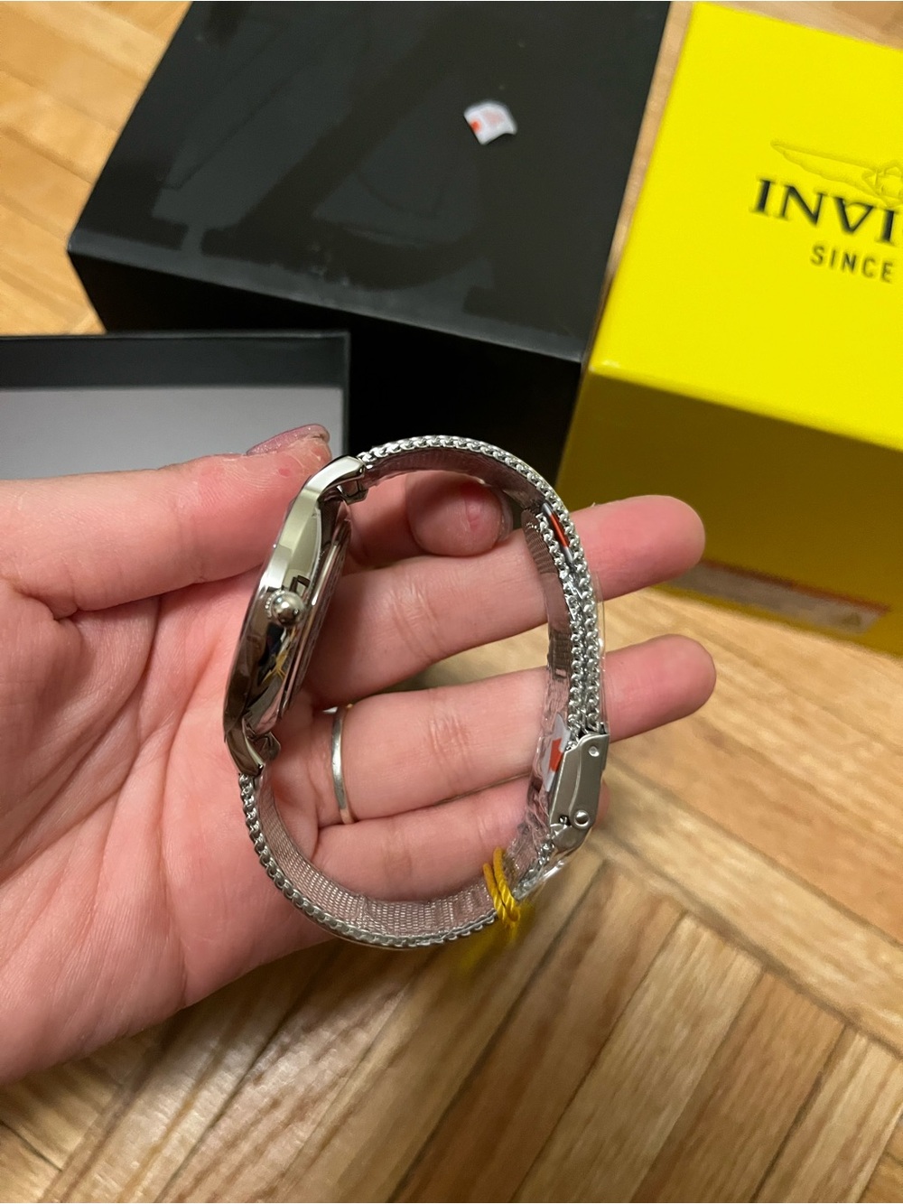 Invicta Wildflower Maylen 48972 Silver 38mm Mesh Watch NWT - Picture 8 of 11